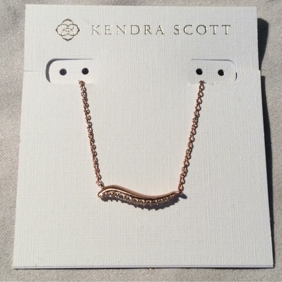 Kendra Scott Gold Necklace ROSE GOLD - Picture 1 of 4